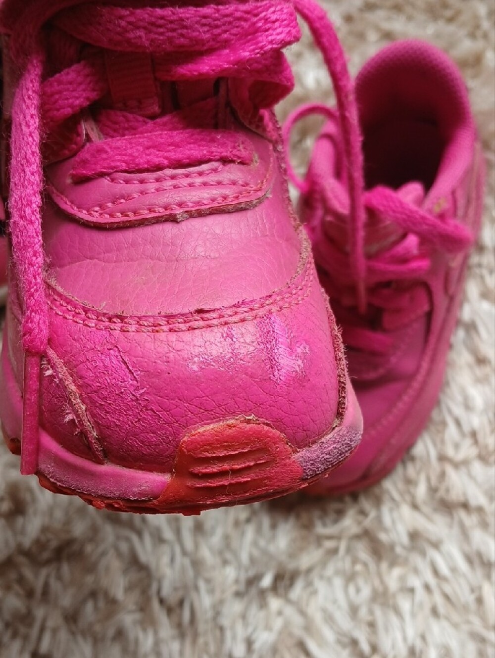 Toddler Girls Nike Sneaker Lot - Jordan 1 Mid & Air Max Pink Black Size 6 - Picture 4 of 9